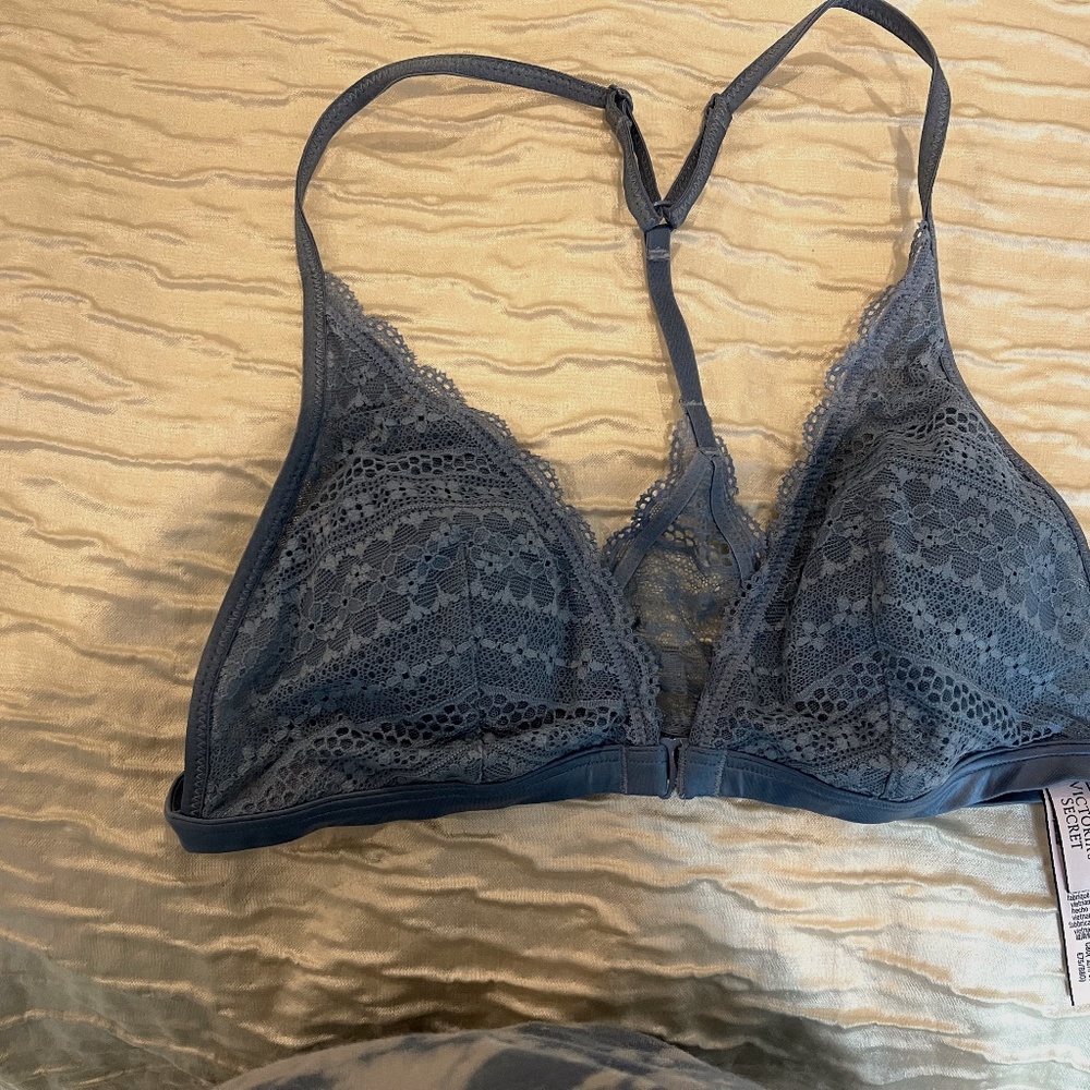 Victoria's Secret Size M Blue Racerback Bralette